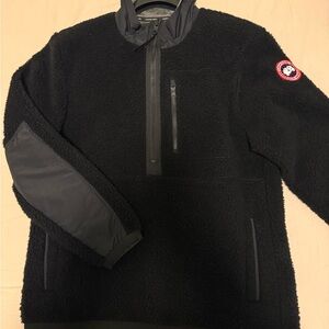 Canada Goose Black Half Zip Fleece Jacket